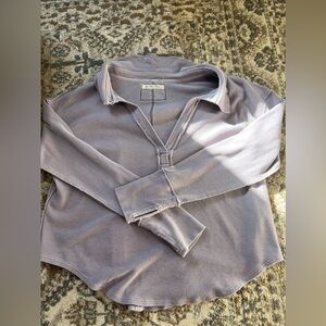 We The Free Lavender Long Sleeve Top